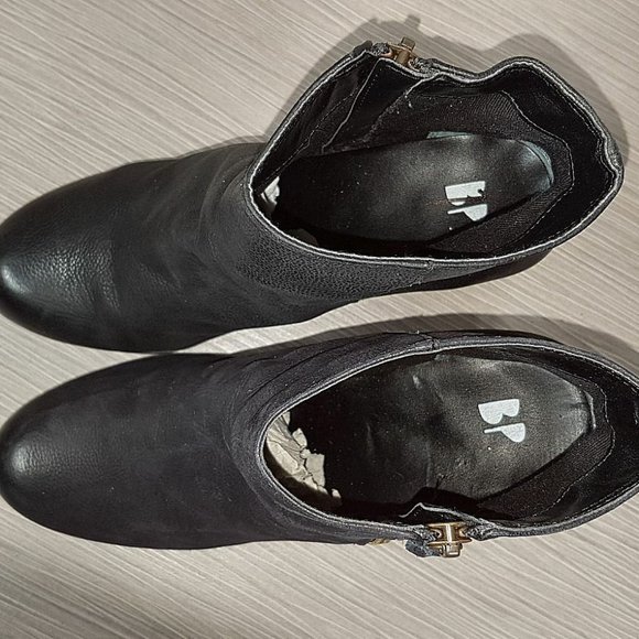 BP. 'Trolley' Leather Ankle Bootie, Black, Womens Various Sizes - Picture 8 of 9